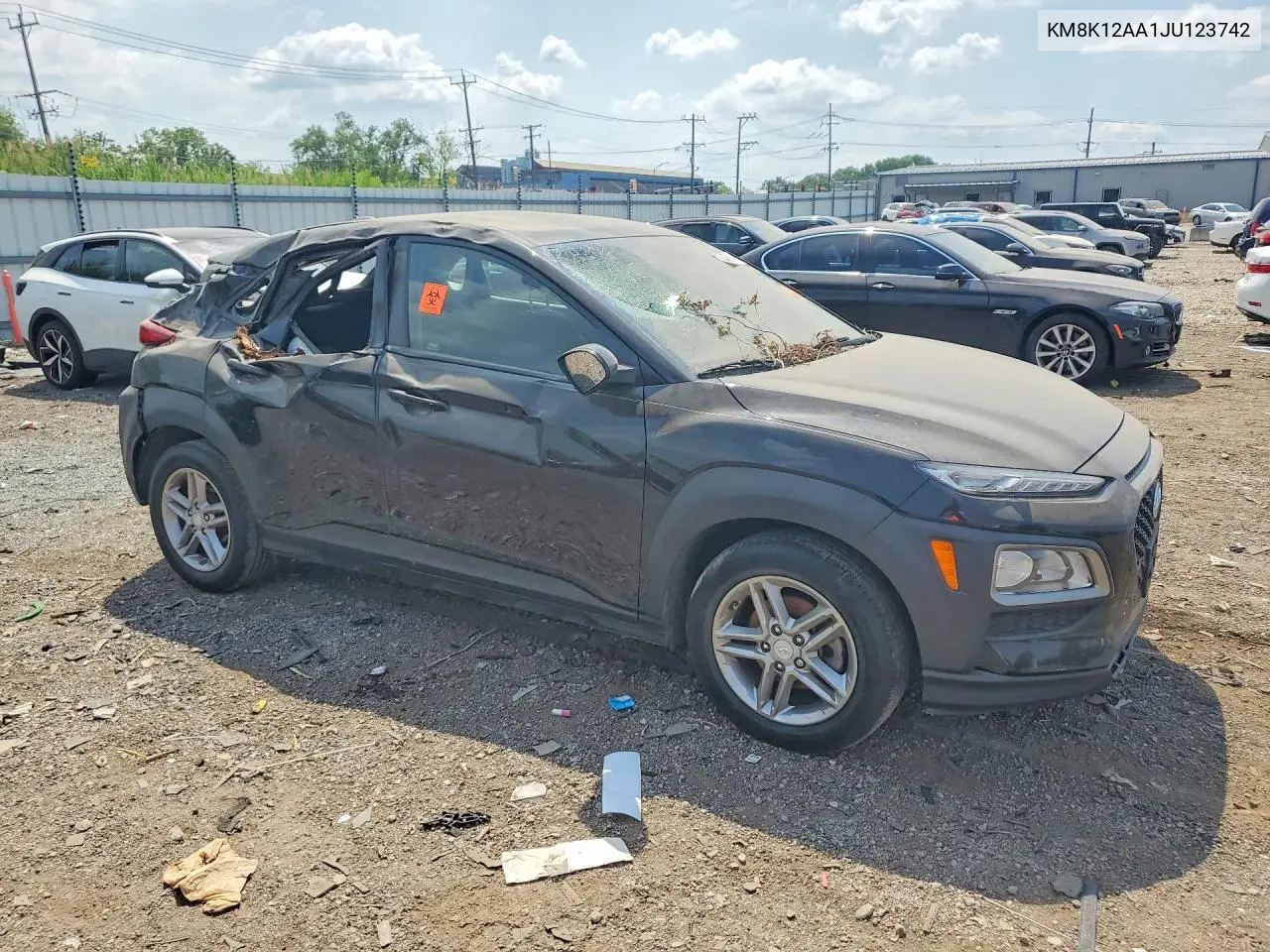 2018 Hyundai Kona Se VIN: KM8K12AA1JU123742 Lot: 59403846