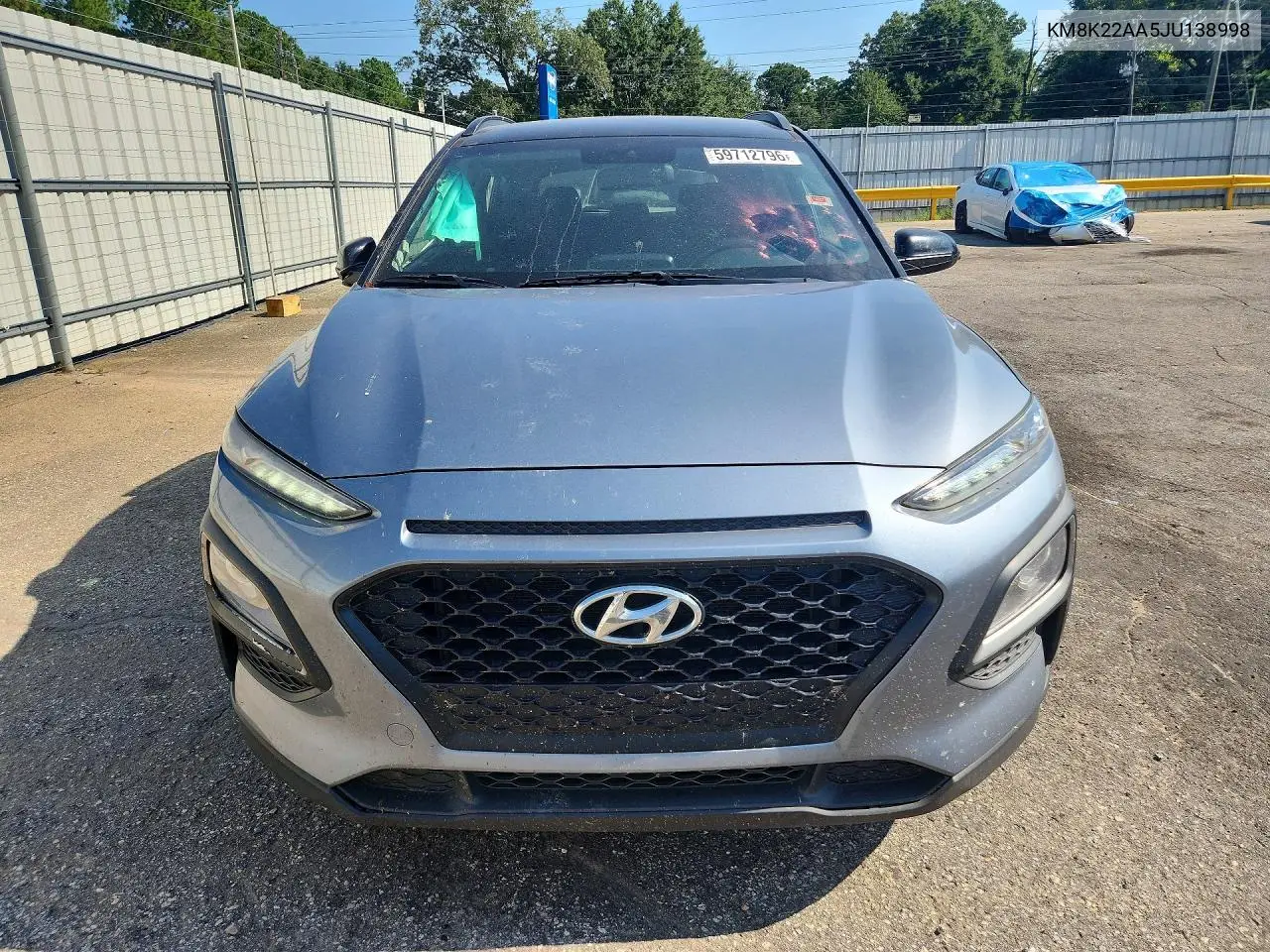 2018 Hyundai Kona Sel VIN: KM8K22AA5JU138998 Lot: 59712796