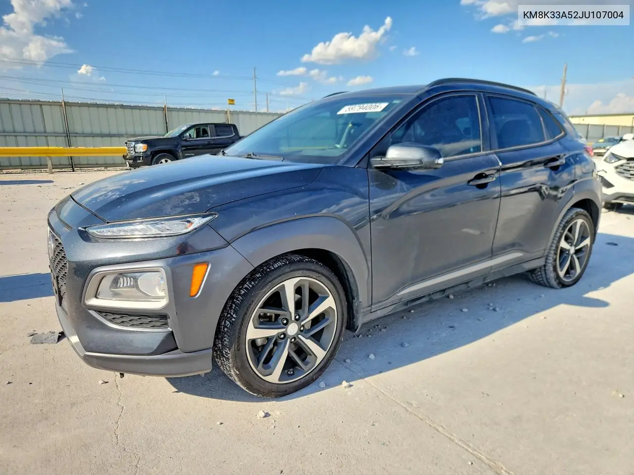 2018 Hyundai Kona Limited VIN: KM8K33A52JU107004 Lot: 59794006