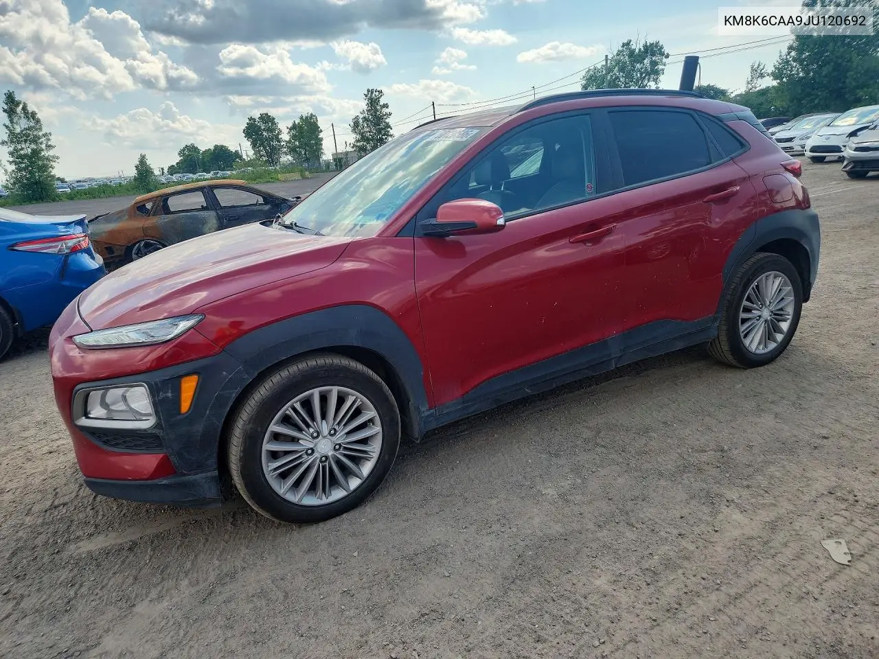 2018 Hyundai Kona Sel VIN: KM8K6CAA9JU120692 Lot: 60120586