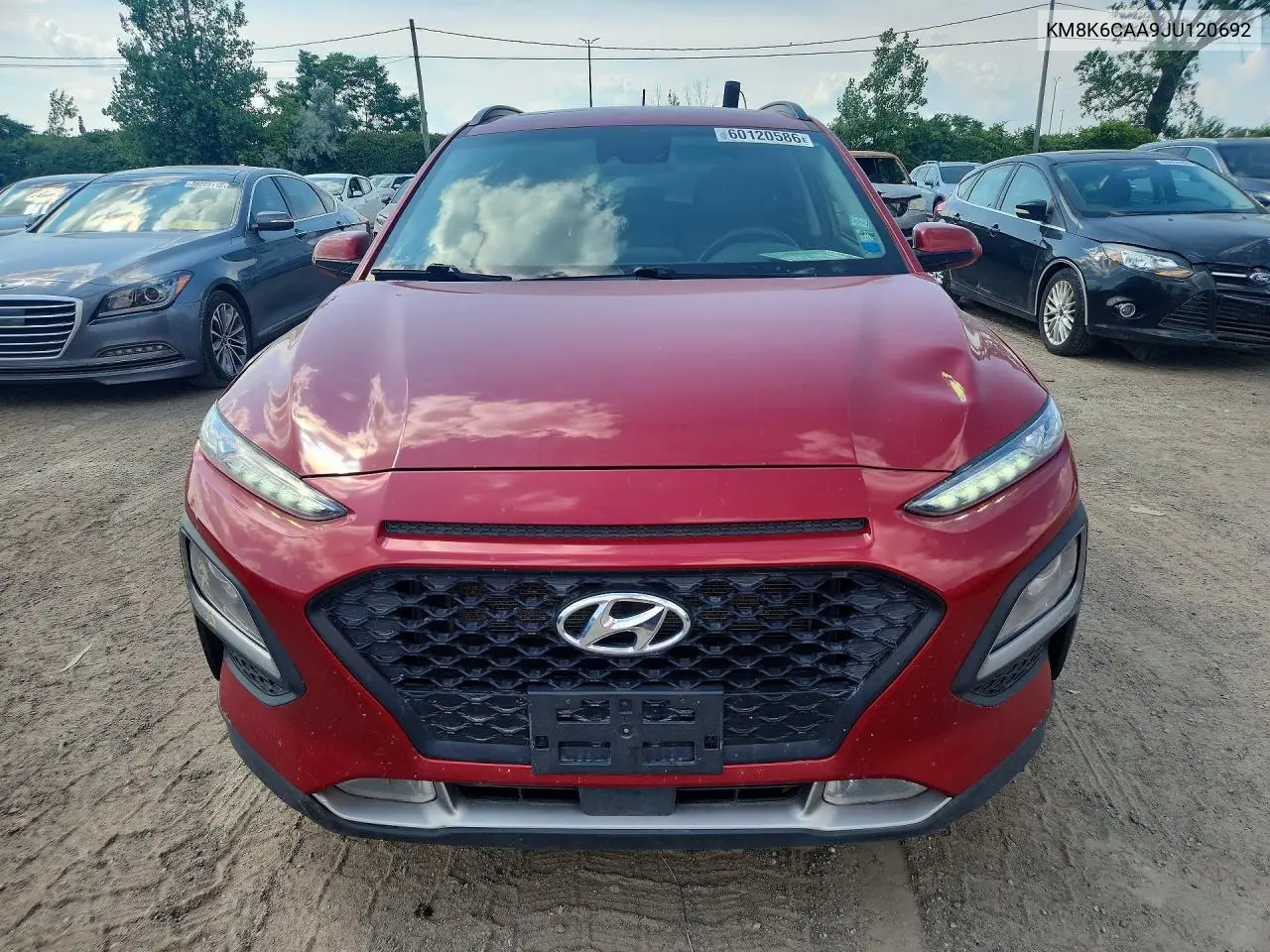2018 Hyundai Kona Sel VIN: KM8K6CAA9JU120692 Lot: 60120586