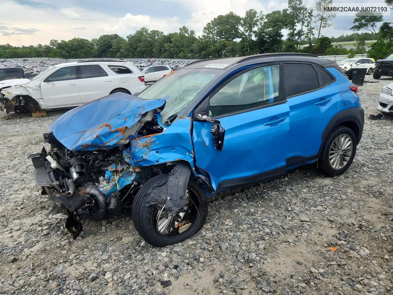 2018 Hyundai Kona Sel VIN: KM8K2CAA8JU072193 Lot: 60446346