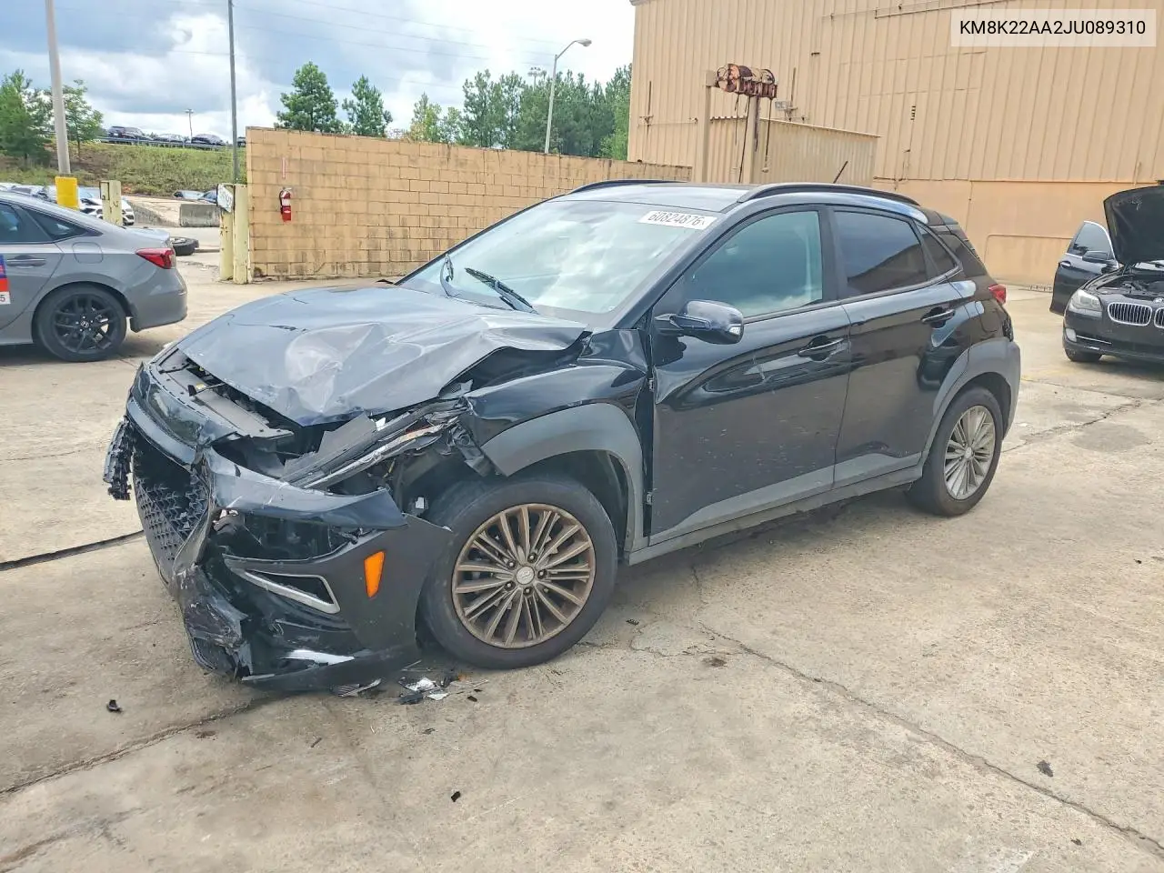 2018 Hyundai Kona Sel VIN: KM8K22AA2JU089310 Lot: 60824876