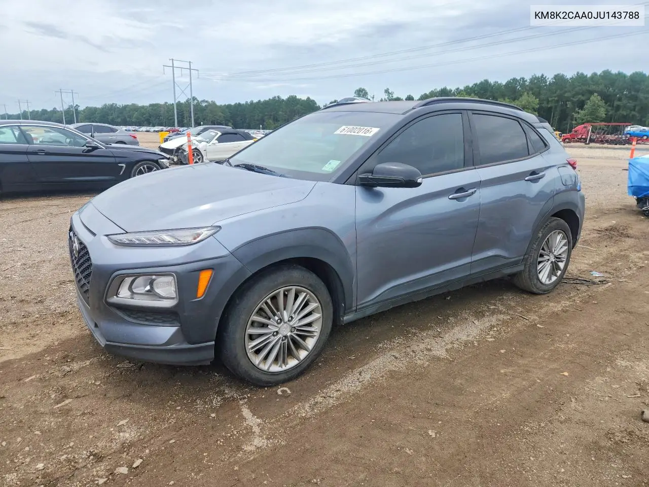 2018 Hyundai Kona Sel VIN: KM8K2CAA0JU143788 Lot: 61002016
