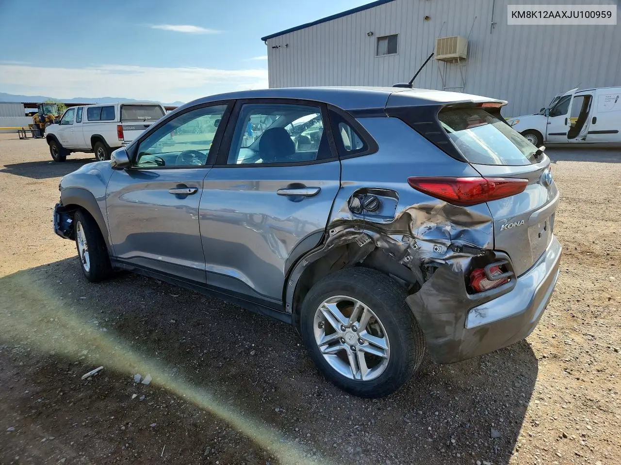 2018 Hyundai Kona Se VIN: KM8K12AAXJU100959 Lot: 61144386