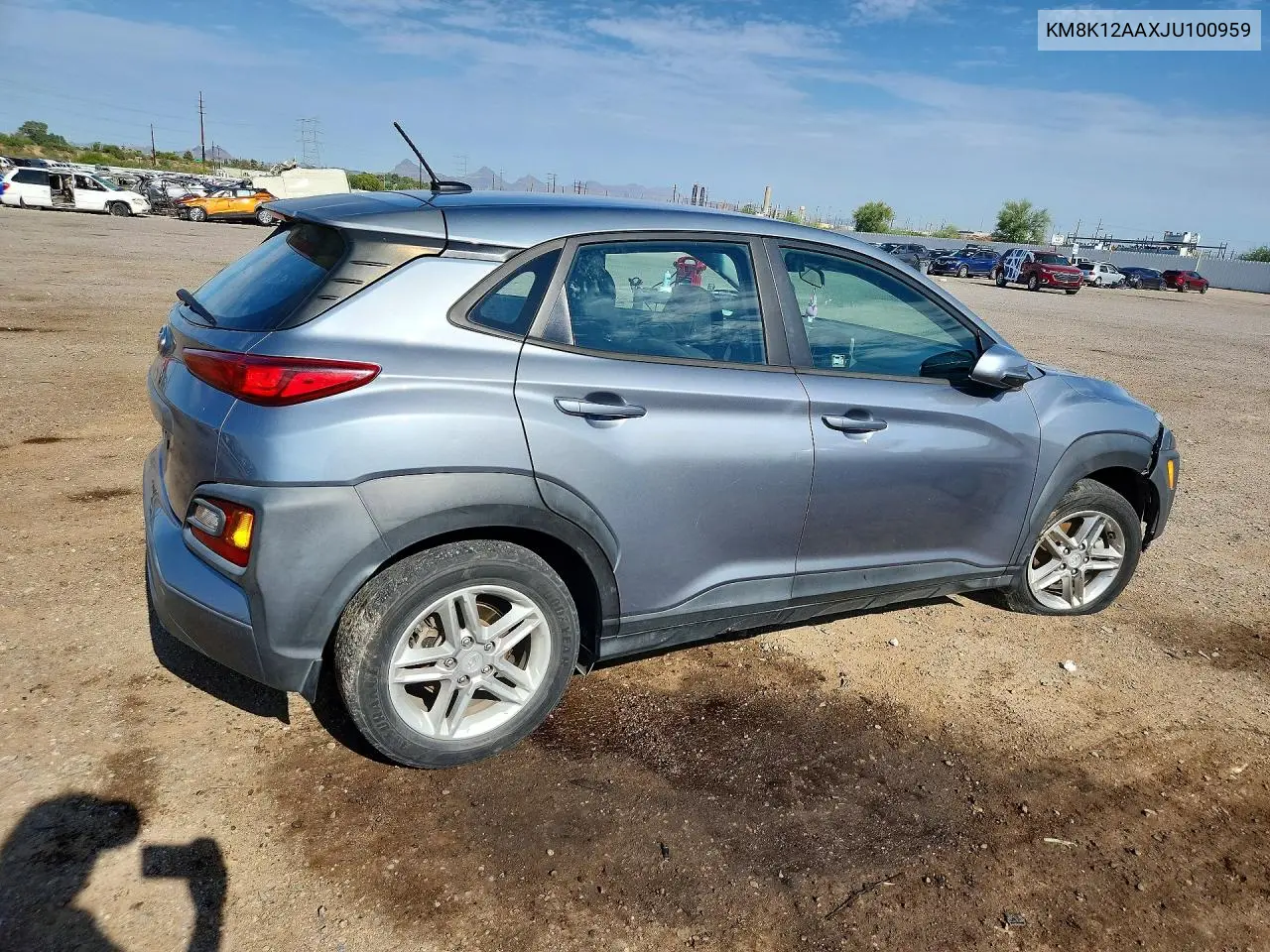 2018 Hyundai Kona Se VIN: KM8K12AAXJU100959 Lot: 61144386