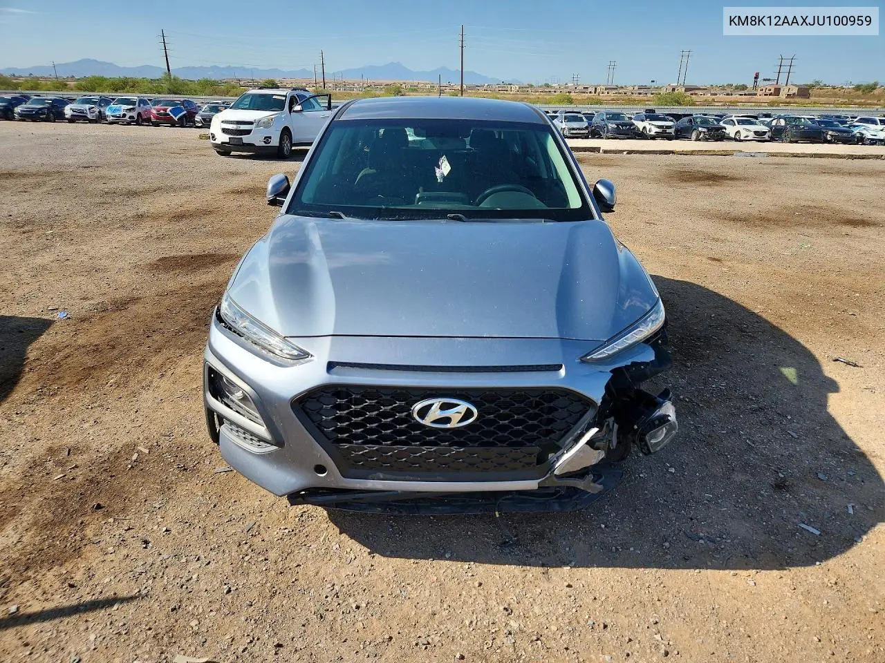2018 Hyundai Kona Se VIN: KM8K12AAXJU100959 Lot: 61144386