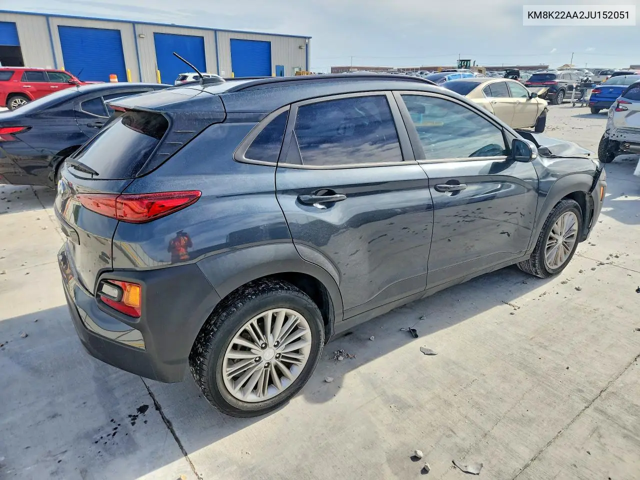 2018 Hyundai Kona Sel VIN: KM8K22AA2JU152051 Lot: 61377956
