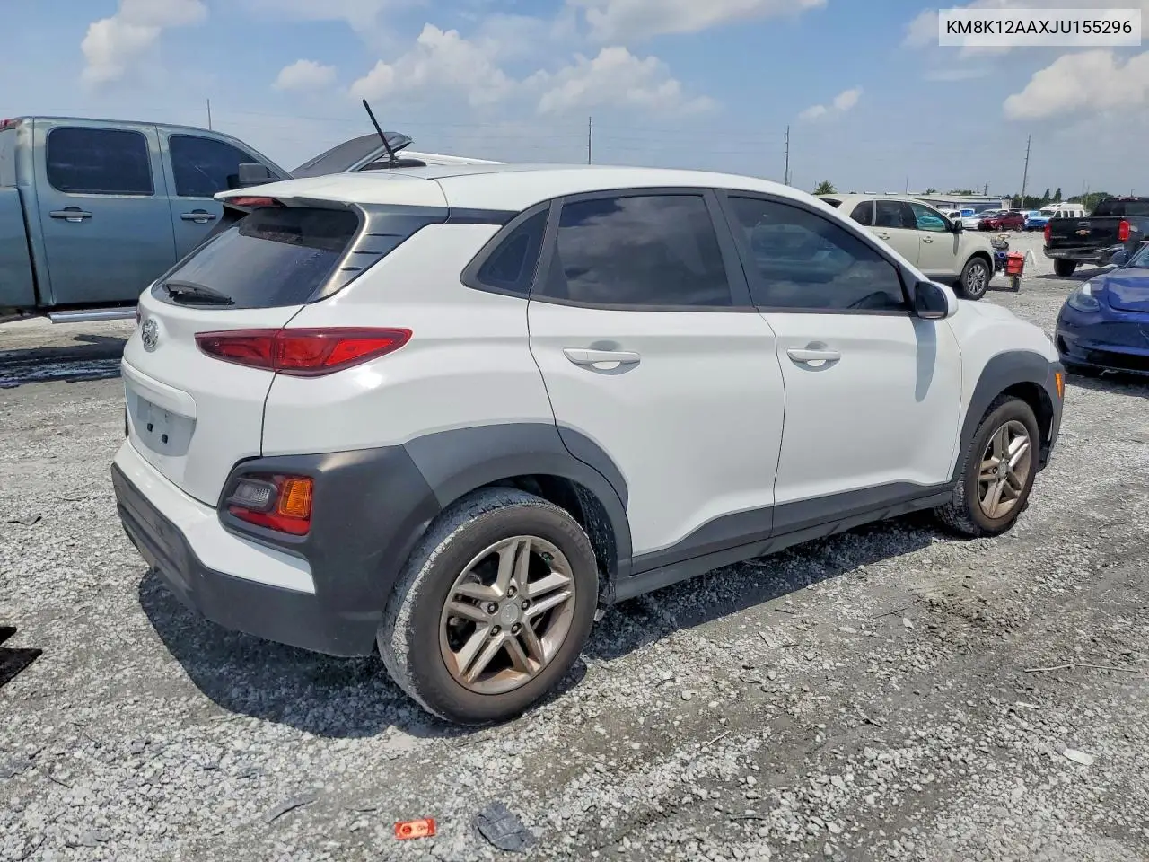 2018 Hyundai Kona Se VIN: KM8K12AAXJU155296 Lot: 61898896