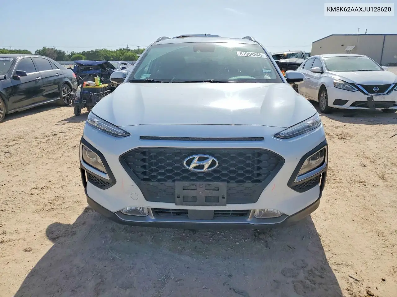 2018 Hyundai Kona Sel VIN: KM8K62AAXJU128620 Lot: 61904346