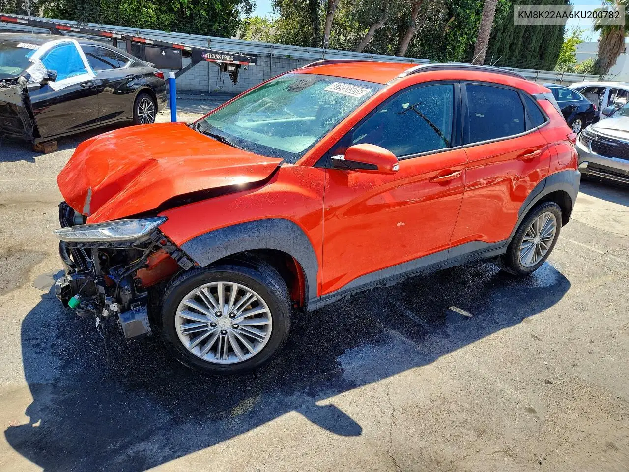 2019 Hyundai Kona Sel VIN: KM8K22AA6KU200782 Lot: 47958506