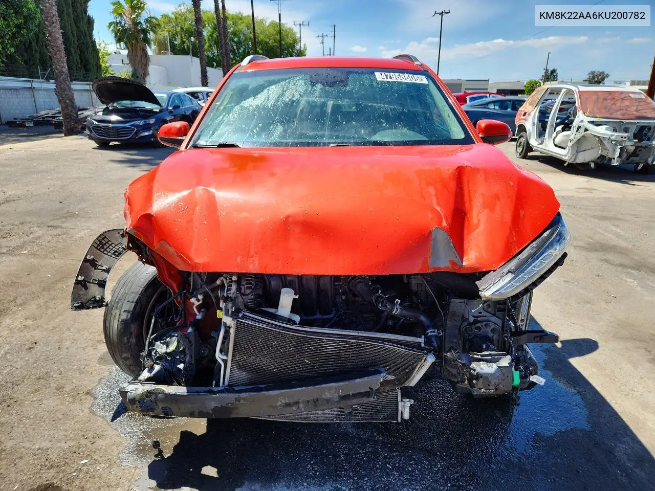 2019 Hyundai Kona Sel VIN: KM8K22AA6KU200782 Lot: 47958506