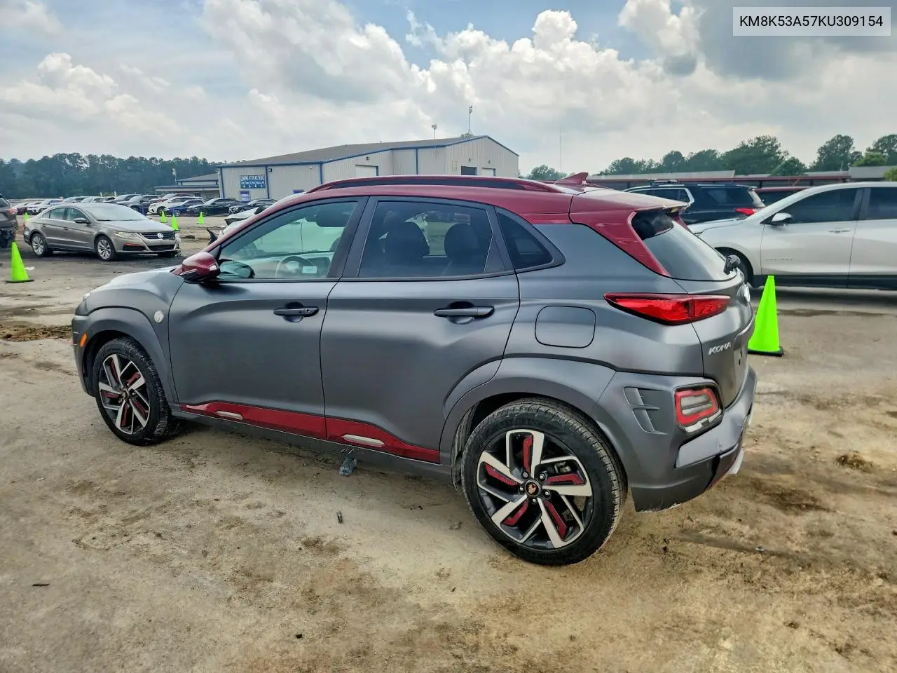 2019 Hyundai Kona Ultimate VIN: KM8K53A57KU309154 Lot: 58076416