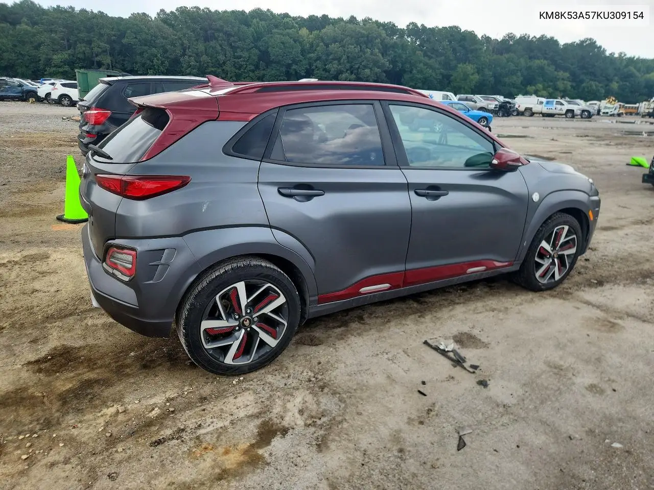2019 Hyundai Kona Ultimate VIN: KM8K53A57KU309154 Lot: 58076416