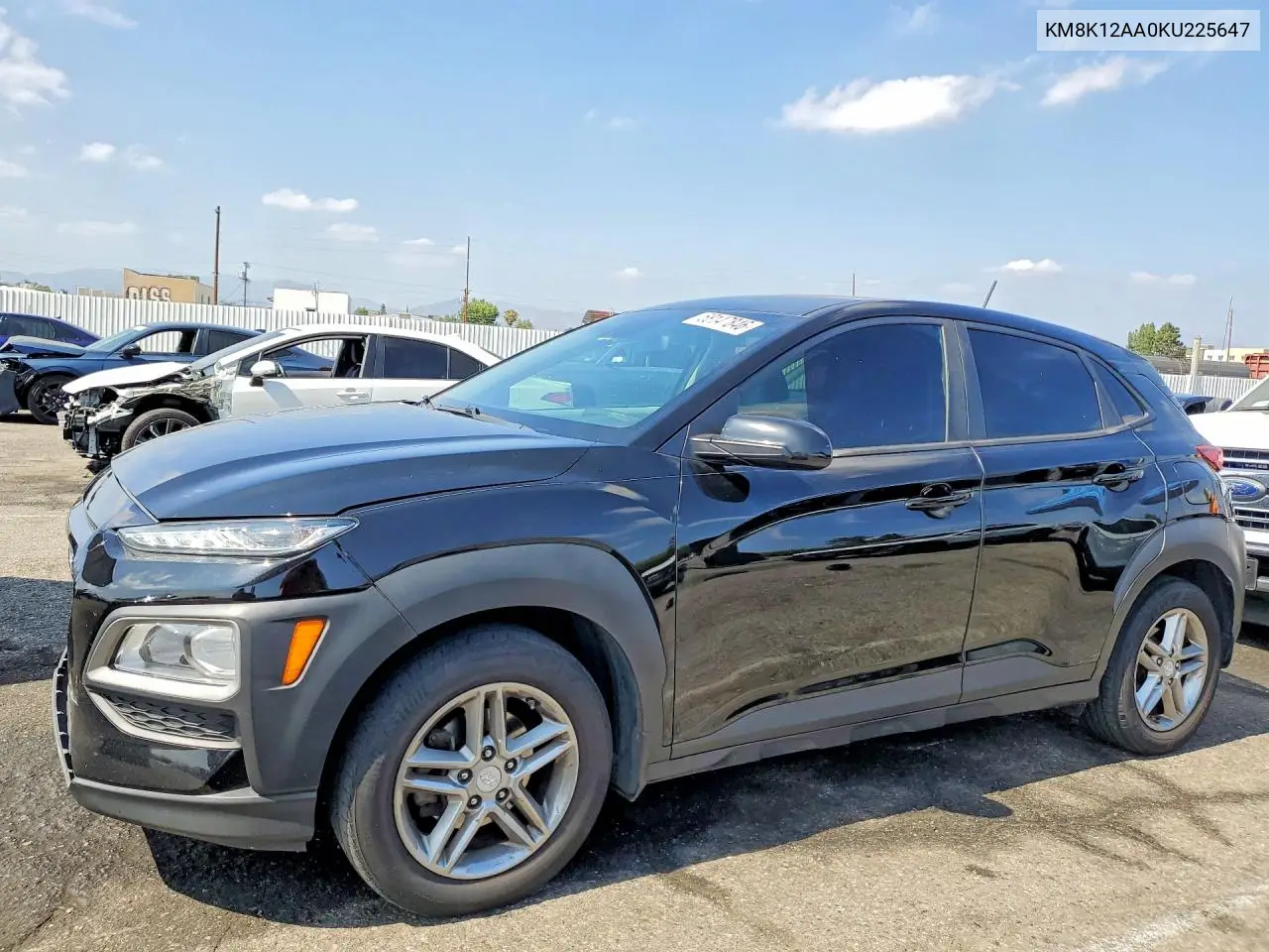 2019 Hyundai Kona Se VIN: KM8K12AA0KU225647 Lot: 58147846