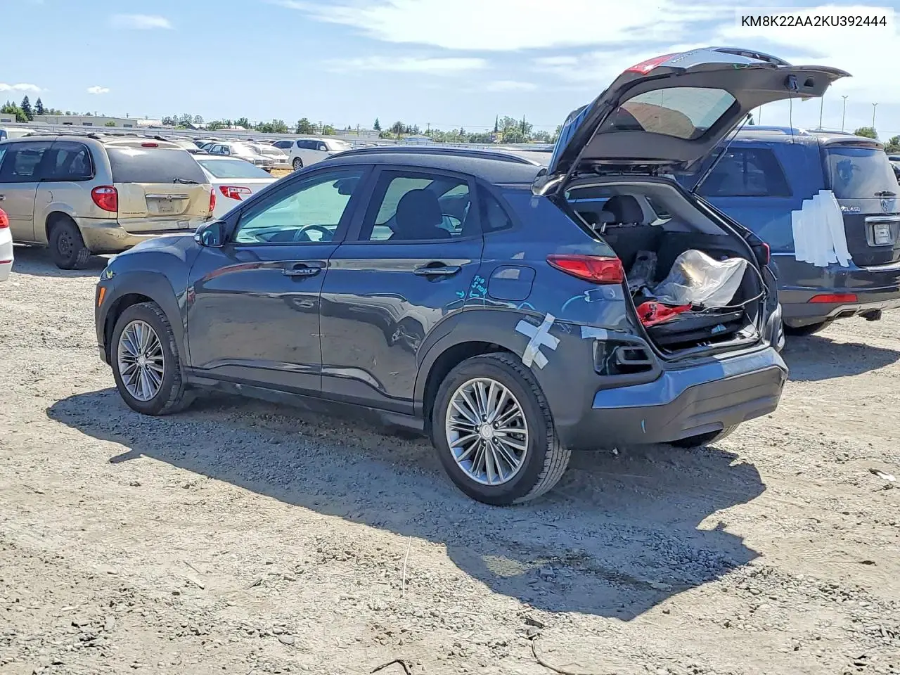 2019 Hyundai Kona Sel VIN: KM8K22AA2KU392444 Lot: 59198056