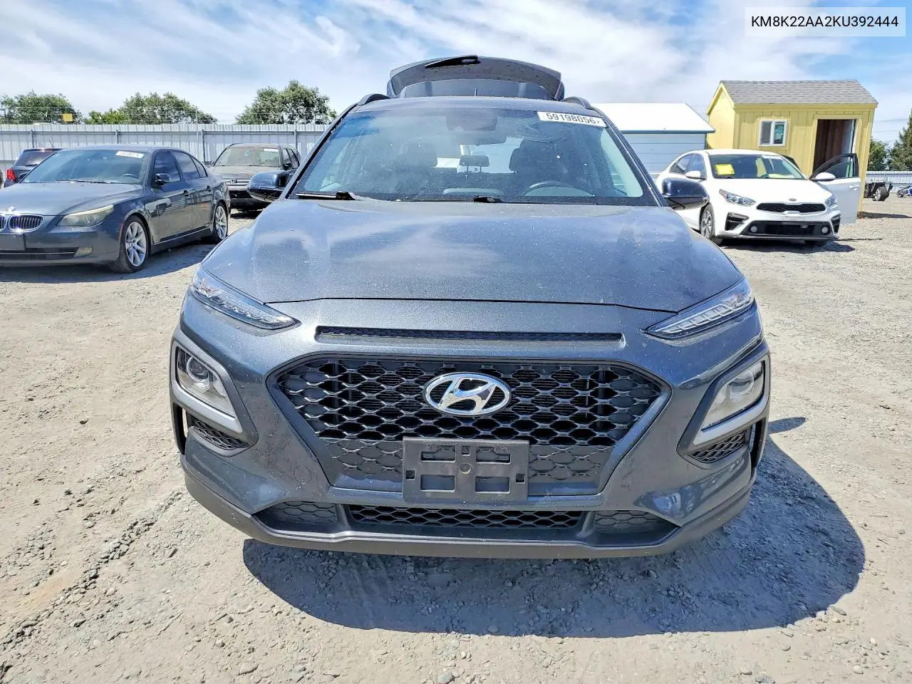 2019 Hyundai Kona Sel VIN: KM8K22AA2KU392444 Lot: 59198056