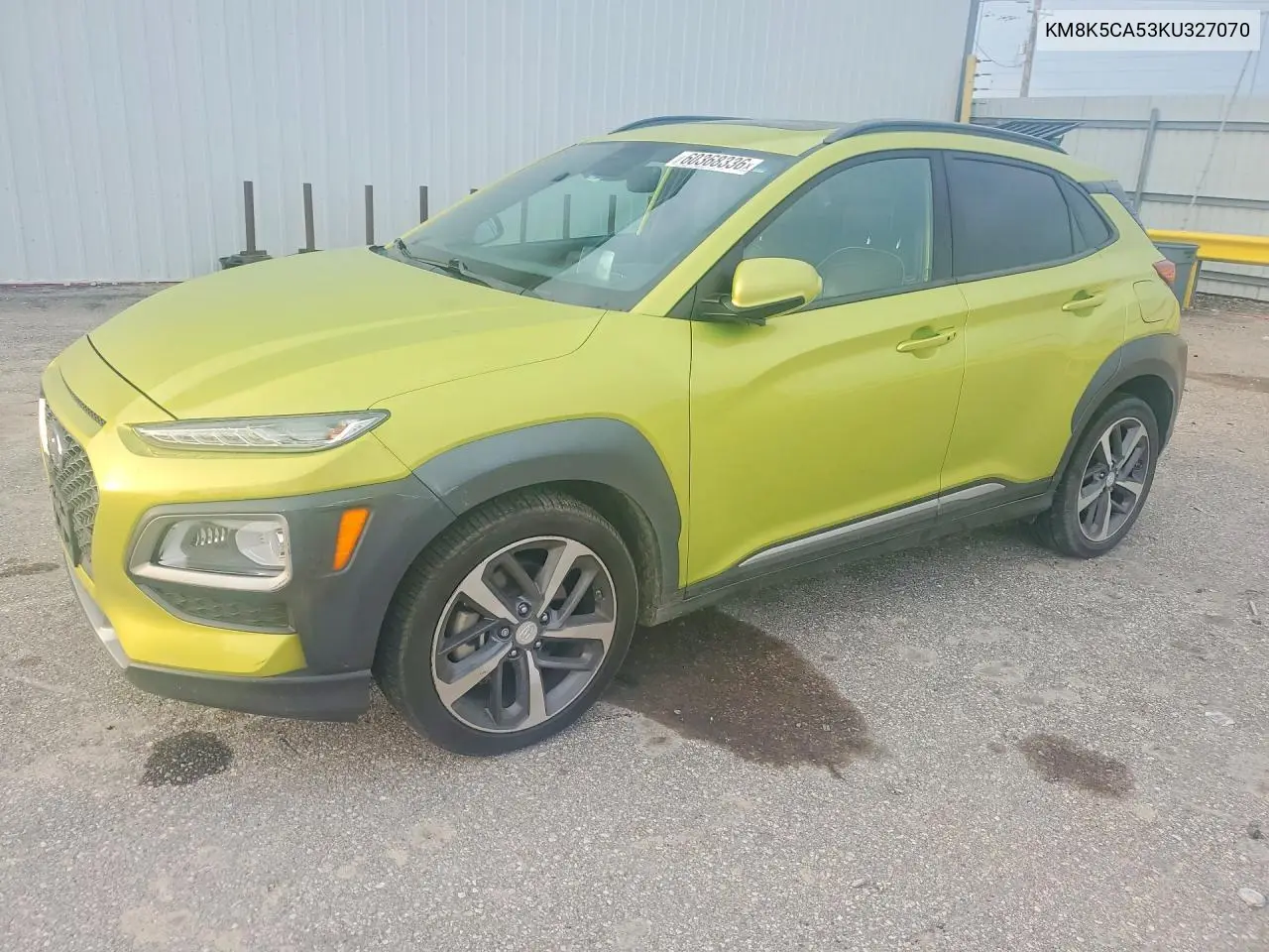 2019 Hyundai Kona Ultimate VIN: KM8K5CA53KU327070 Lot: 60368336