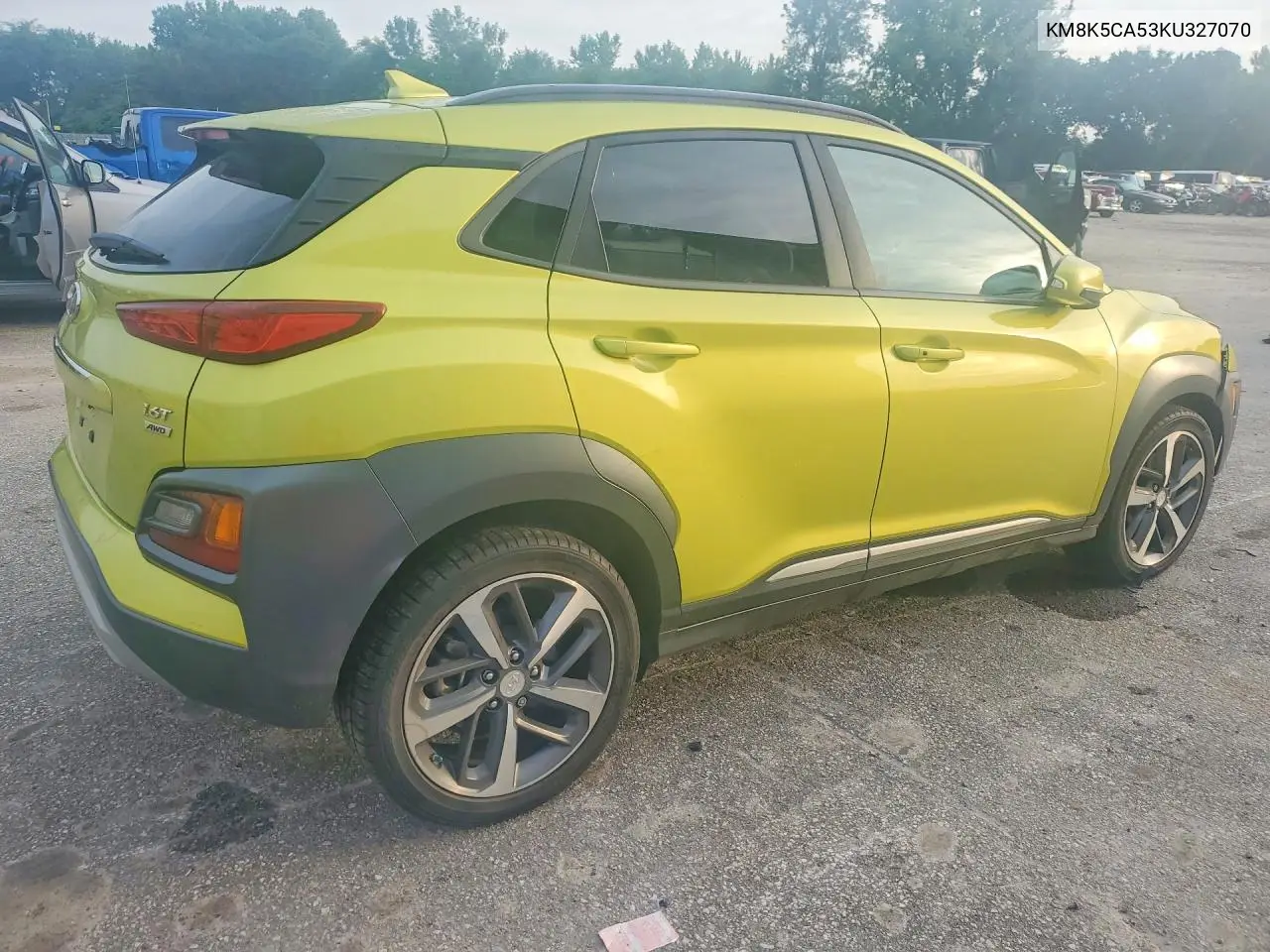 2019 Hyundai Kona Ultimate VIN: KM8K5CA53KU327070 Lot: 60368336
