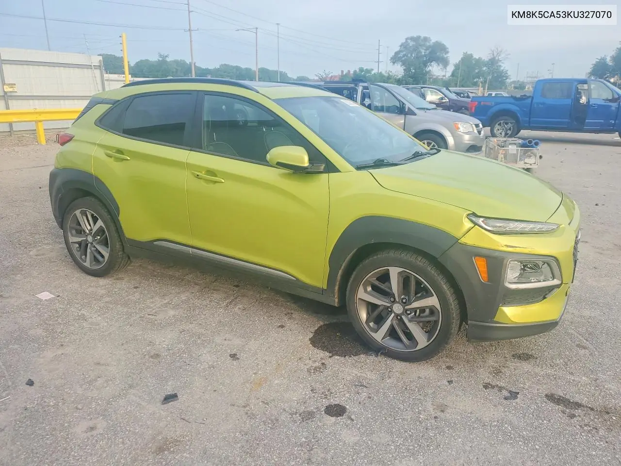 2019 Hyundai Kona Ultimate VIN: KM8K5CA53KU327070 Lot: 60368336