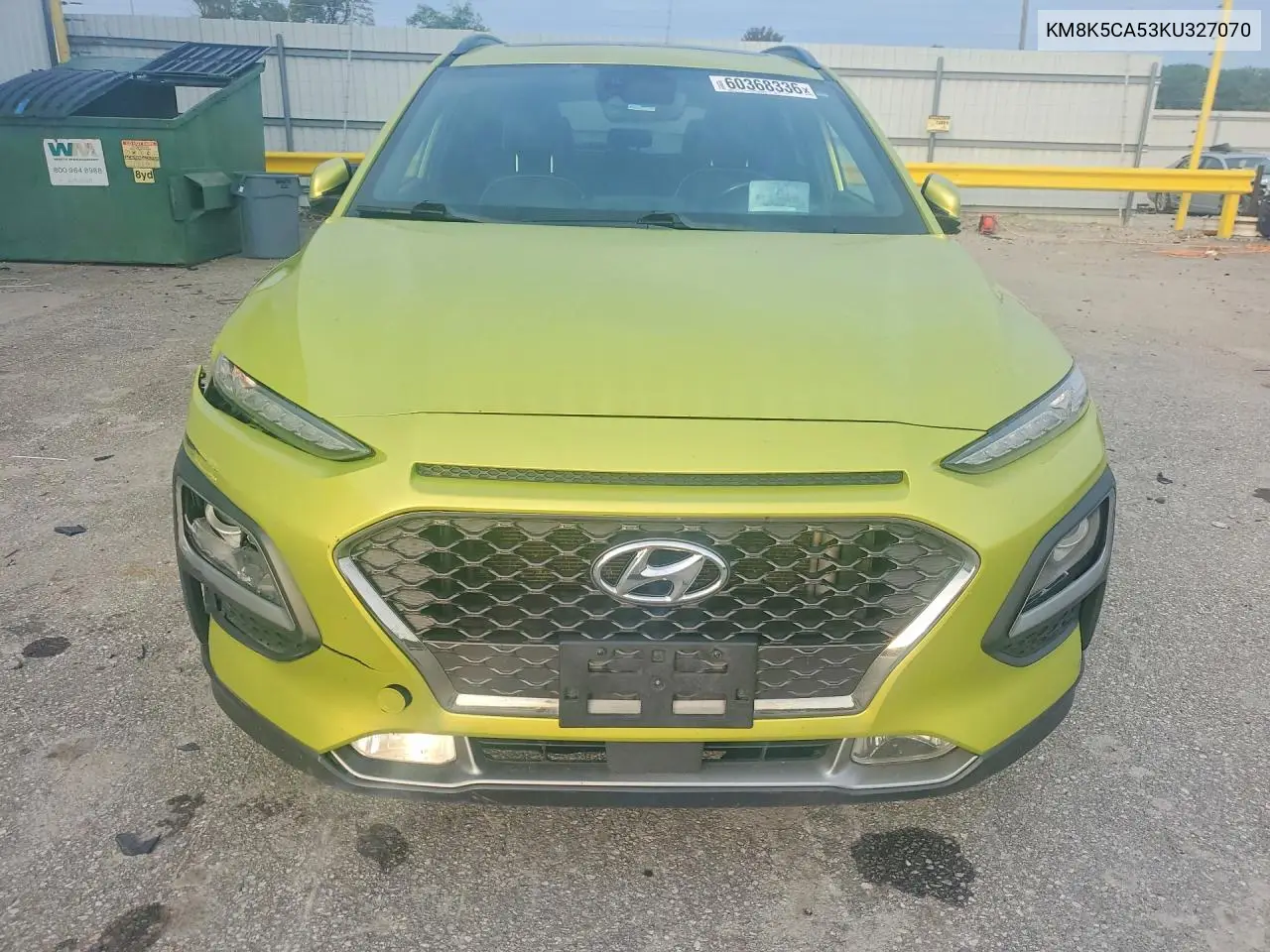 2019 Hyundai Kona Ultimate VIN: KM8K5CA53KU327070 Lot: 60368336