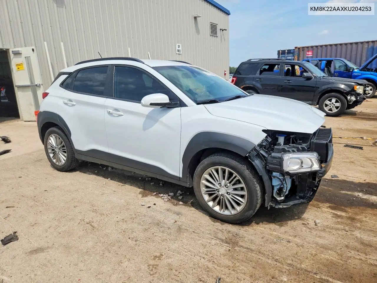 2019 Hyundai Kona Sel VIN: KM8K22AAXKU204253 Lot: 60798246