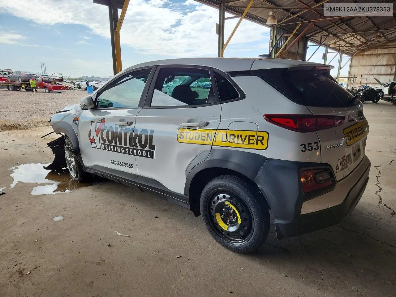 2019 Hyundai Kona Se VIN: KM8K12AA2KU378353 Lot: 61057686