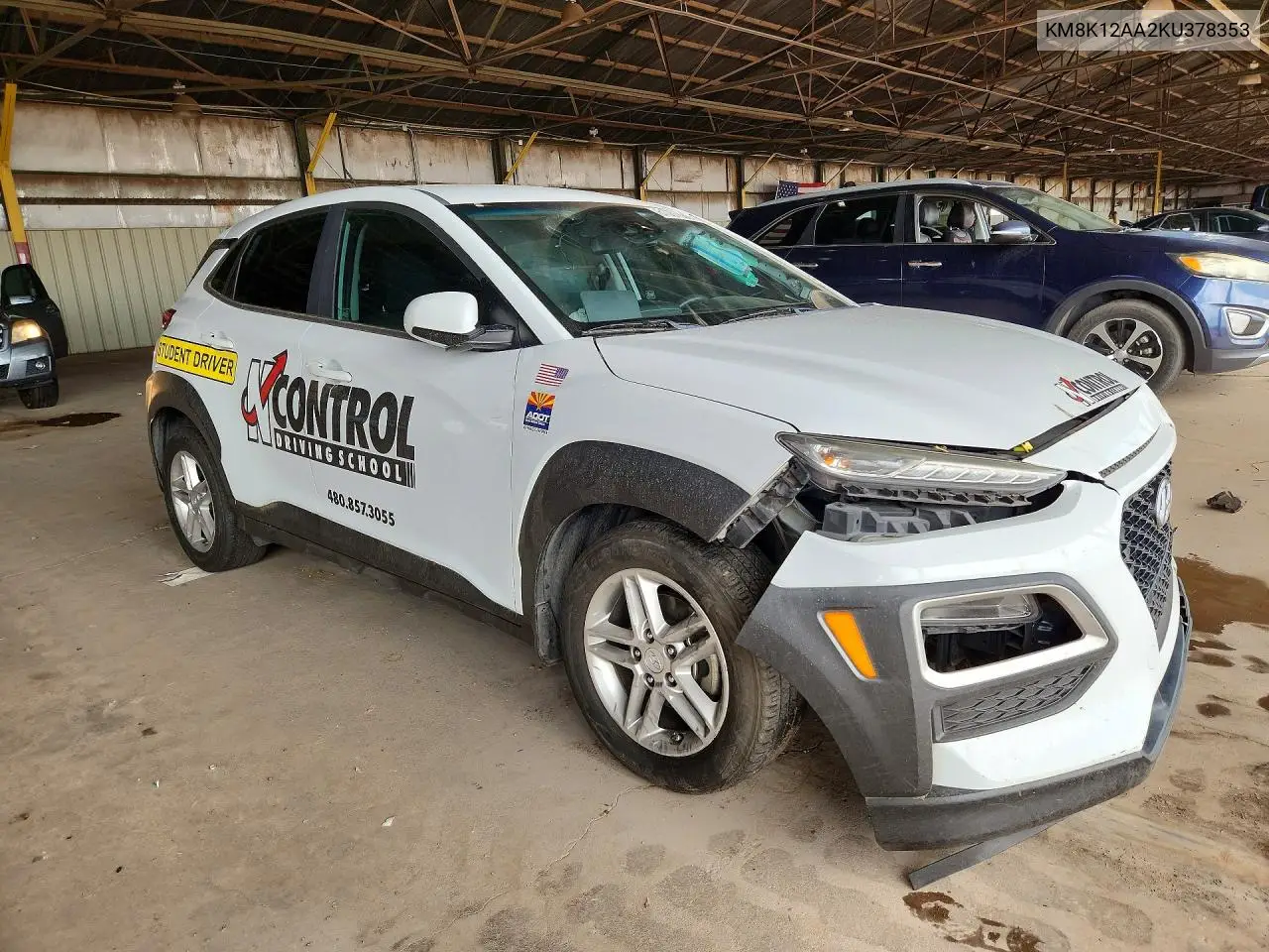 2019 Hyundai Kona Se VIN: KM8K12AA2KU378353 Lot: 61057686