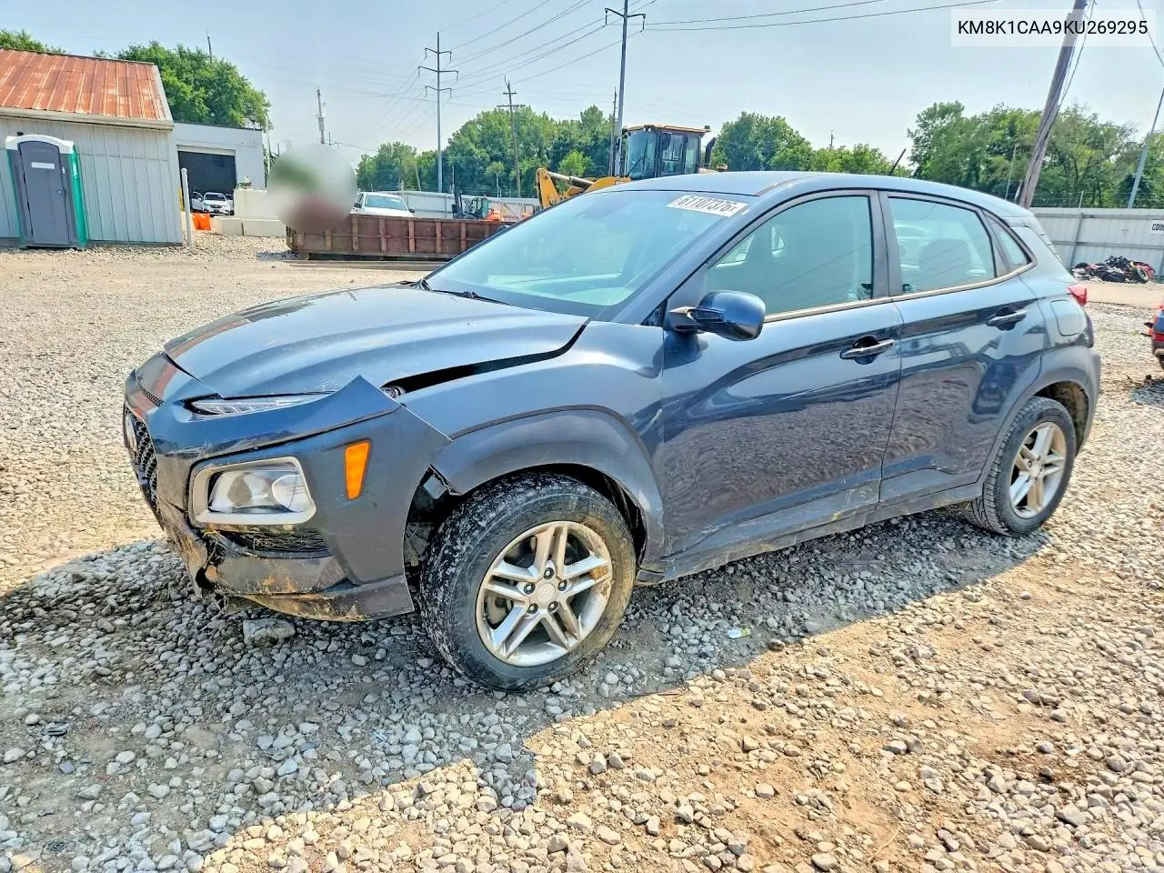 2019 Hyundai Kona Se VIN: KM8K1CAA9KU269295 Lot: 61107376