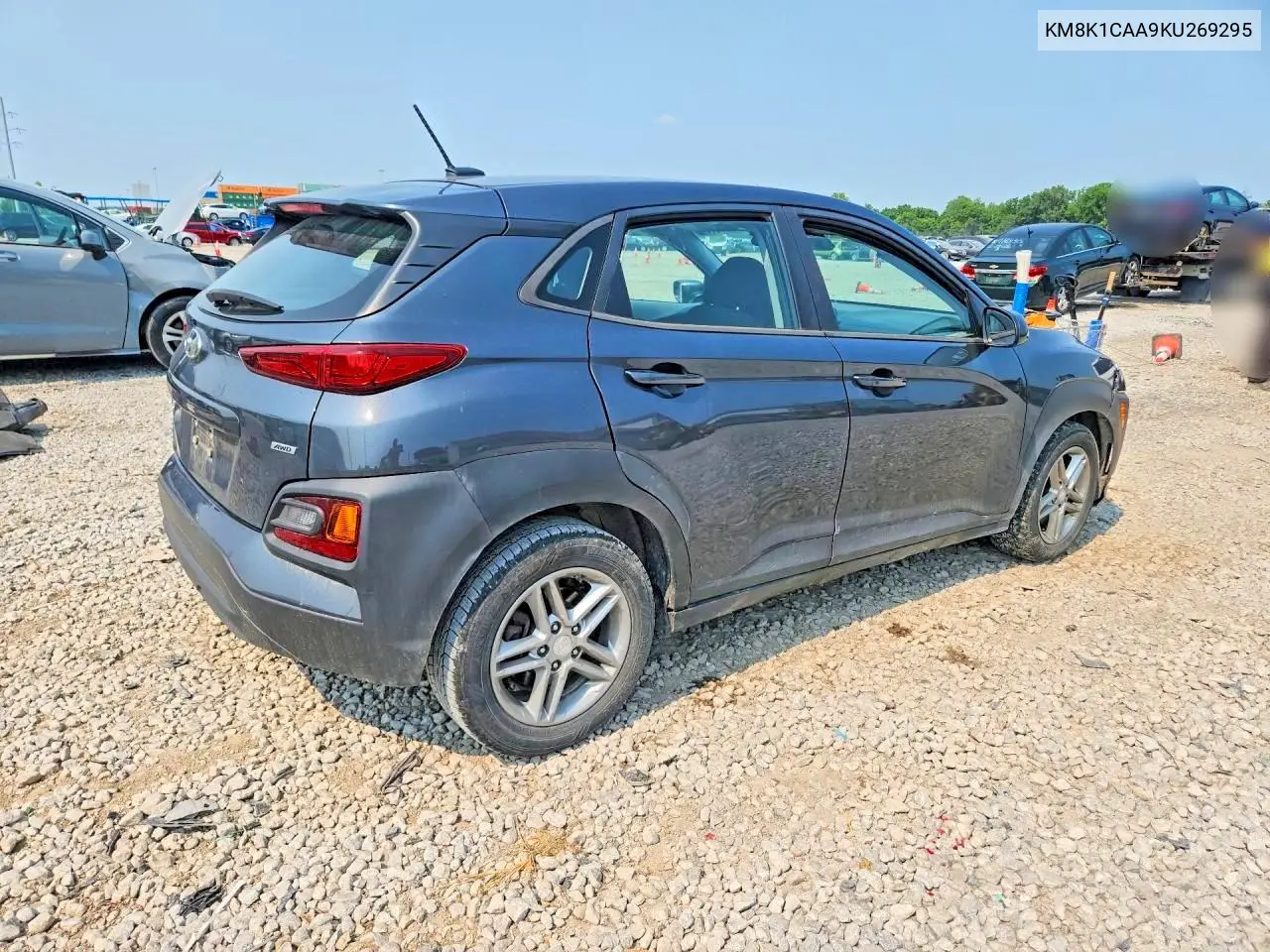 2019 Hyundai Kona Se VIN: KM8K1CAA9KU269295 Lot: 61107376