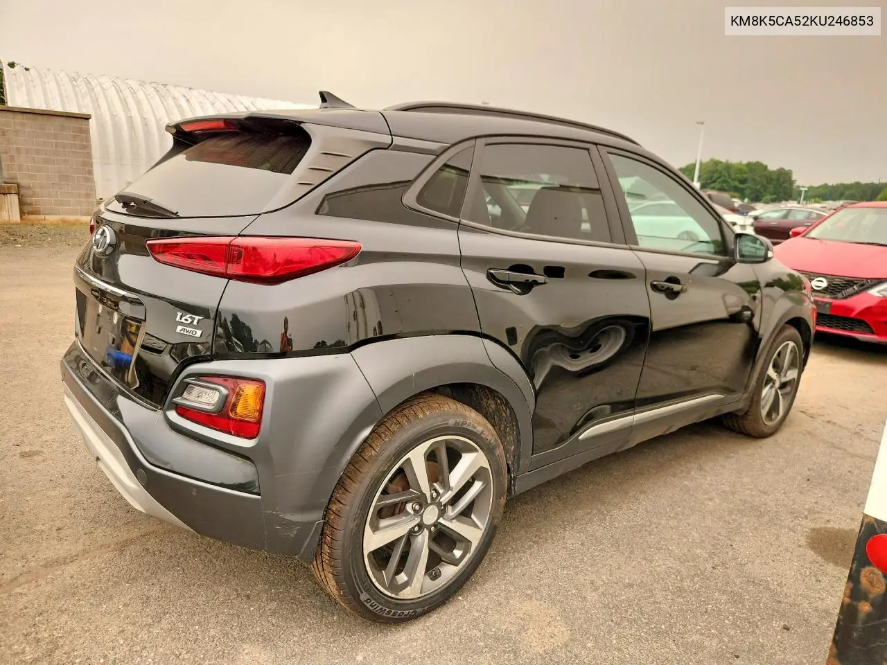 2019 Hyundai Kona VIN: KM8K5CA52KU246853 Lot: 61473856