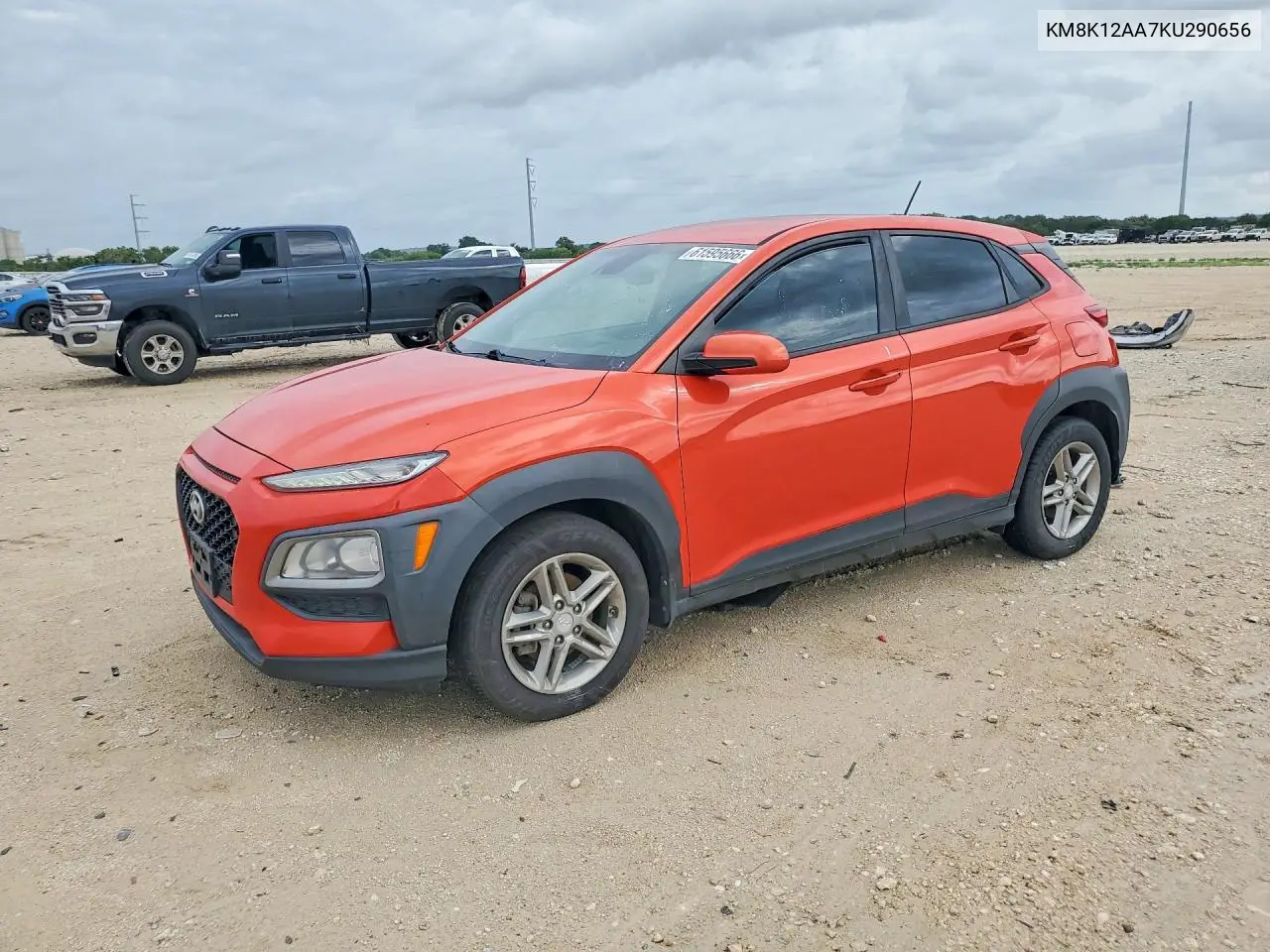 2019 Hyundai Kona Se VIN: KM8K12AA7KU290656 Lot: 61595666