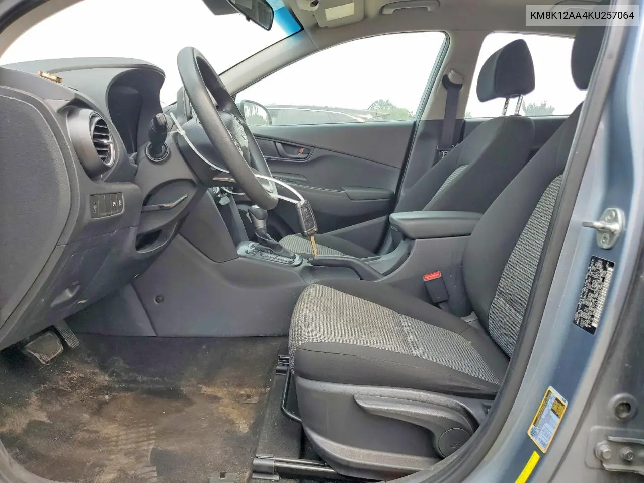 2019 Hyundai Kona Se VIN: KM8K12AA4KU257064 Lot: 61604056