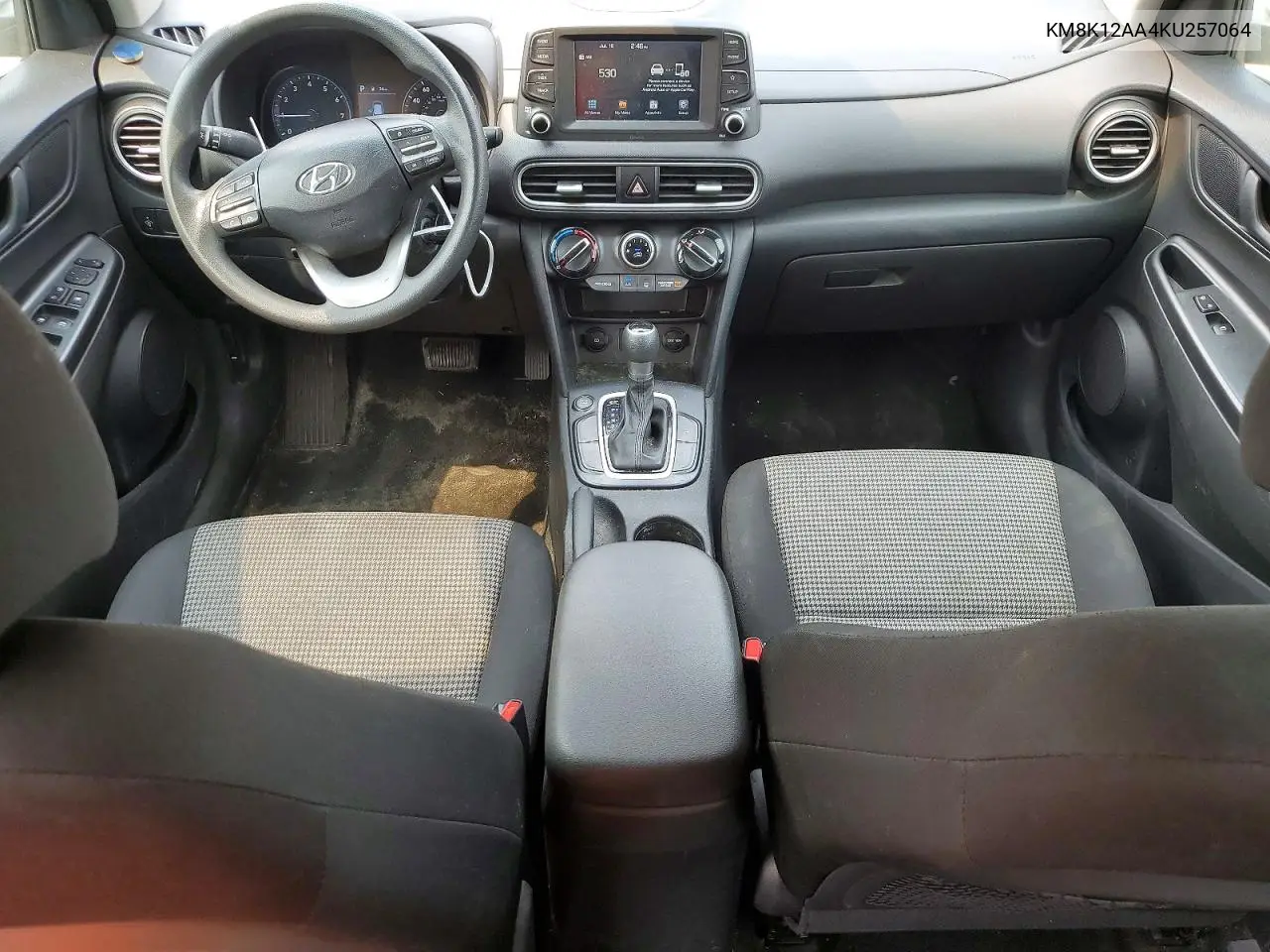2019 Hyundai Kona Se VIN: KM8K12AA4KU257064 Lot: 61604056