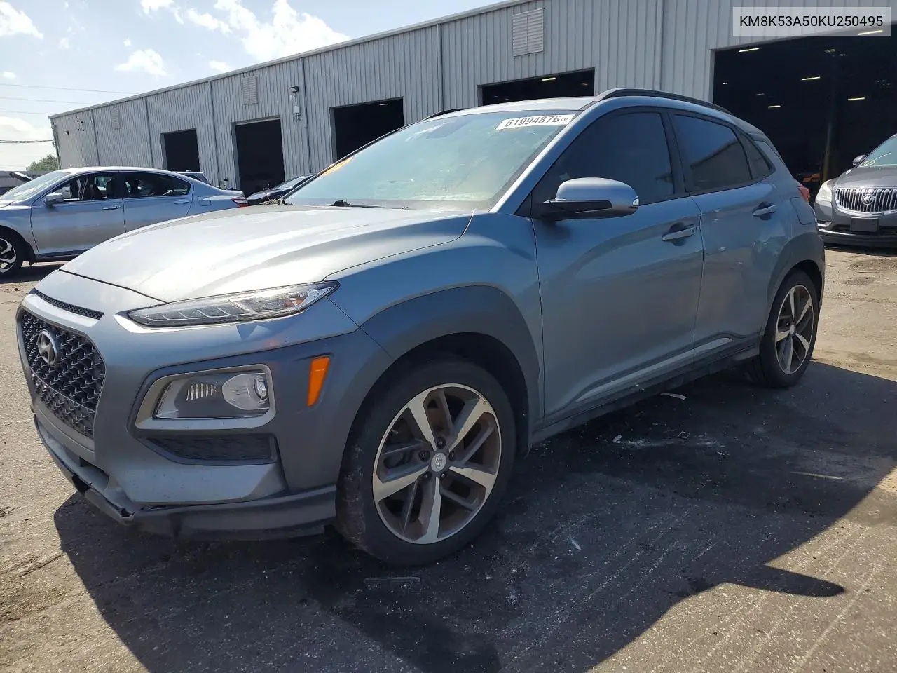 2019 Hyundai Kona Ultimate VIN: KM8K53A50KU250495 Lot: 61994876