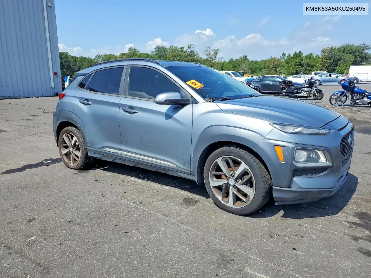2019 Hyundai Kona Ultimate VIN: KM8K53A50KU250495 Lot: 61994876