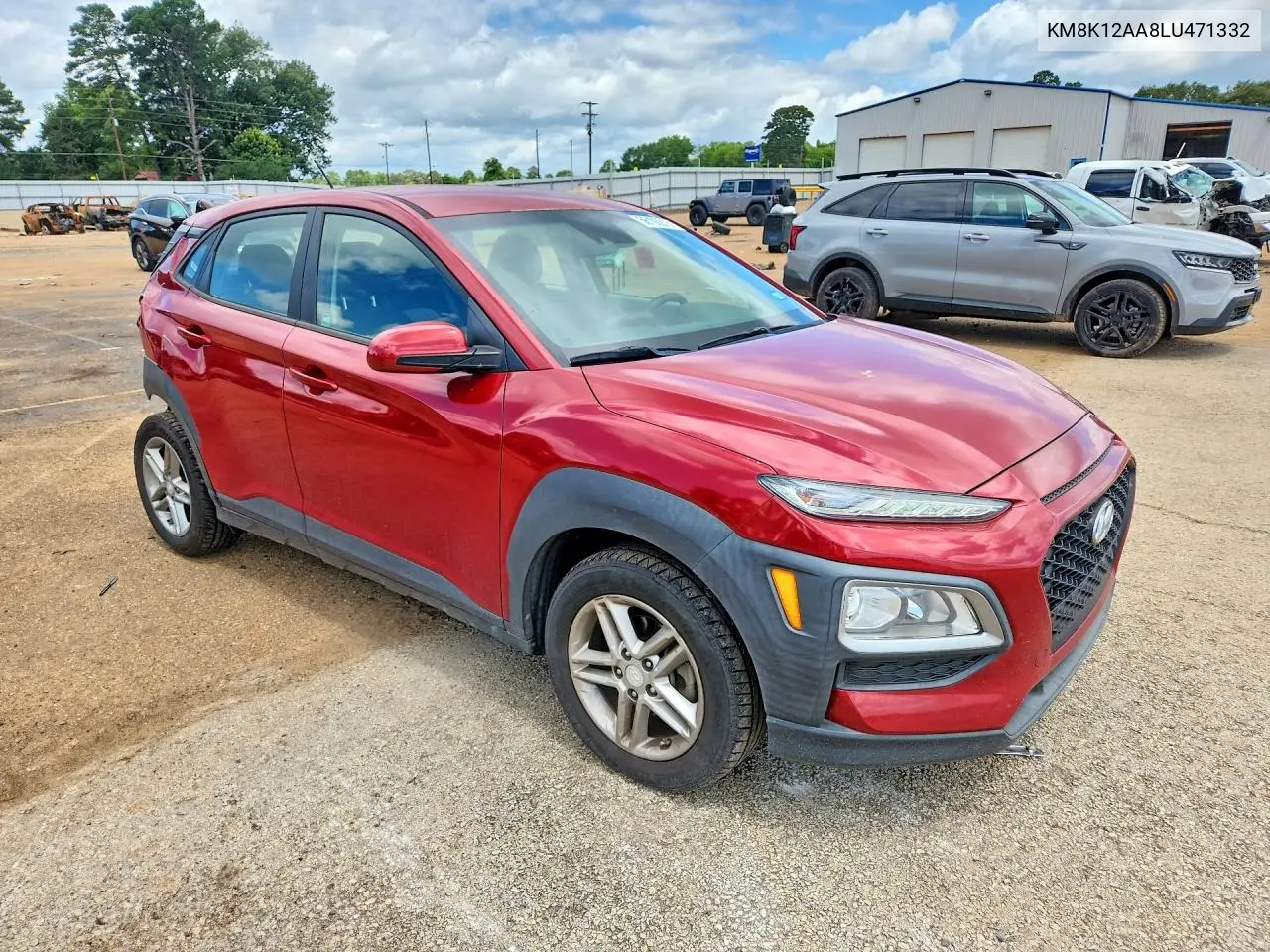 2020 Hyundai Kona Se VIN: KM8K12AA8LU471332 Lot: 56192916
