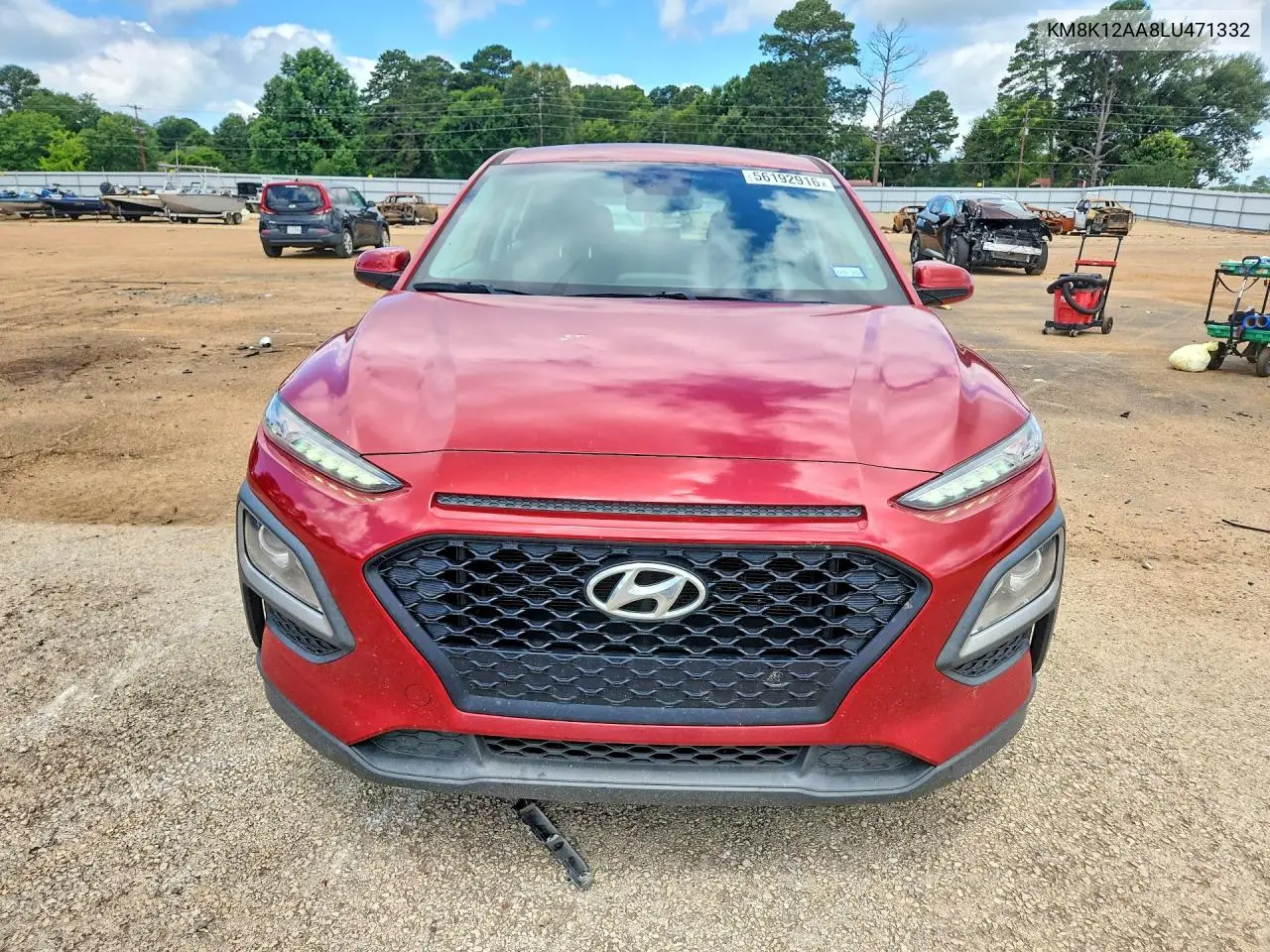 2020 Hyundai Kona Se VIN: KM8K12AA8LU471332 Lot: 56192916