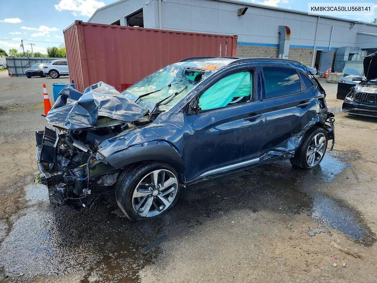 2020 Hyundai Kona Limited VIN: KM8K3CA50LU568141 Lot: 57907446