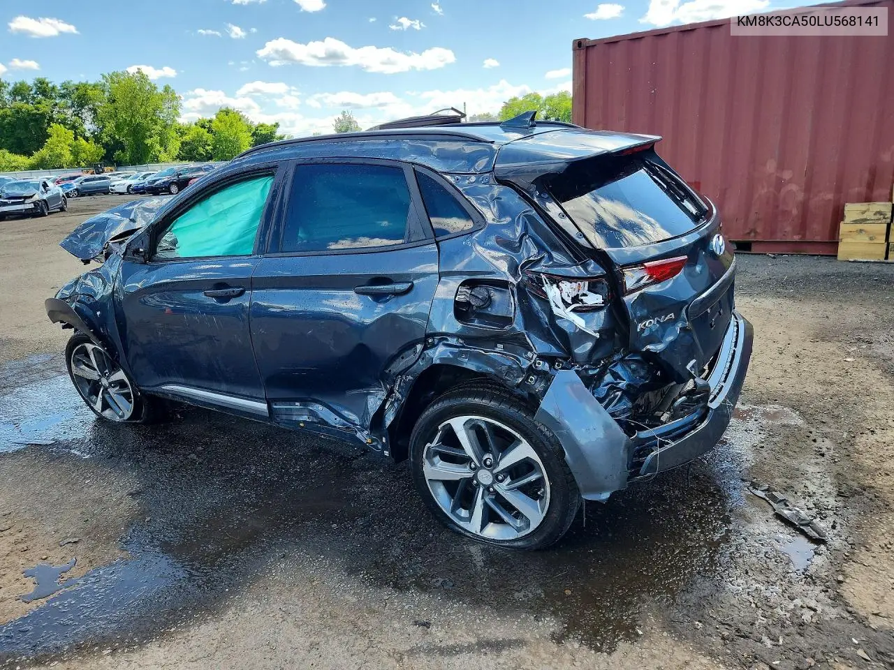 2020 Hyundai Kona Limited VIN: KM8K3CA50LU568141 Lot: 57907446