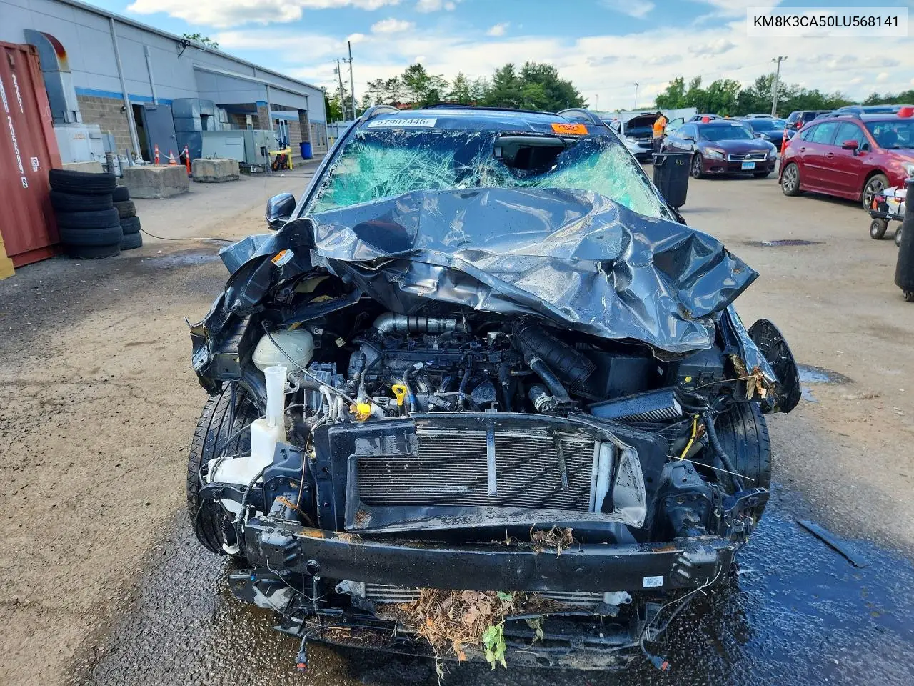 2020 Hyundai Kona Limited VIN: KM8K3CA50LU568141 Lot: 57907446