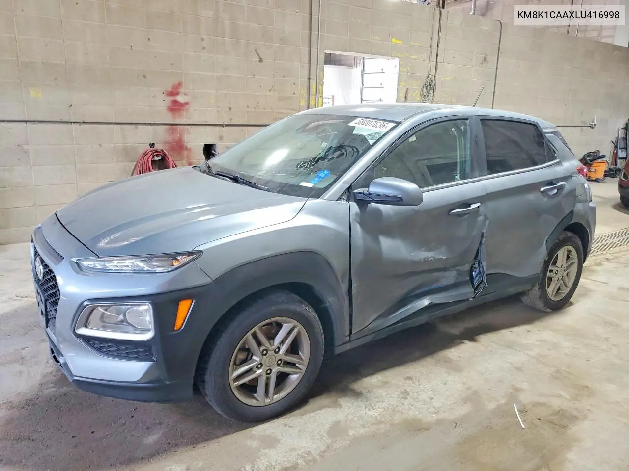 2020 Hyundai Kona Se VIN: KM8K1CAAXLU416998 Lot: 58007636