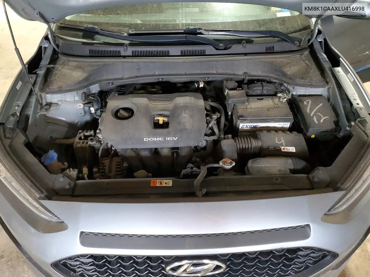 2020 Hyundai Kona Se VIN: KM8K1CAAXLU416998 Lot: 58007636