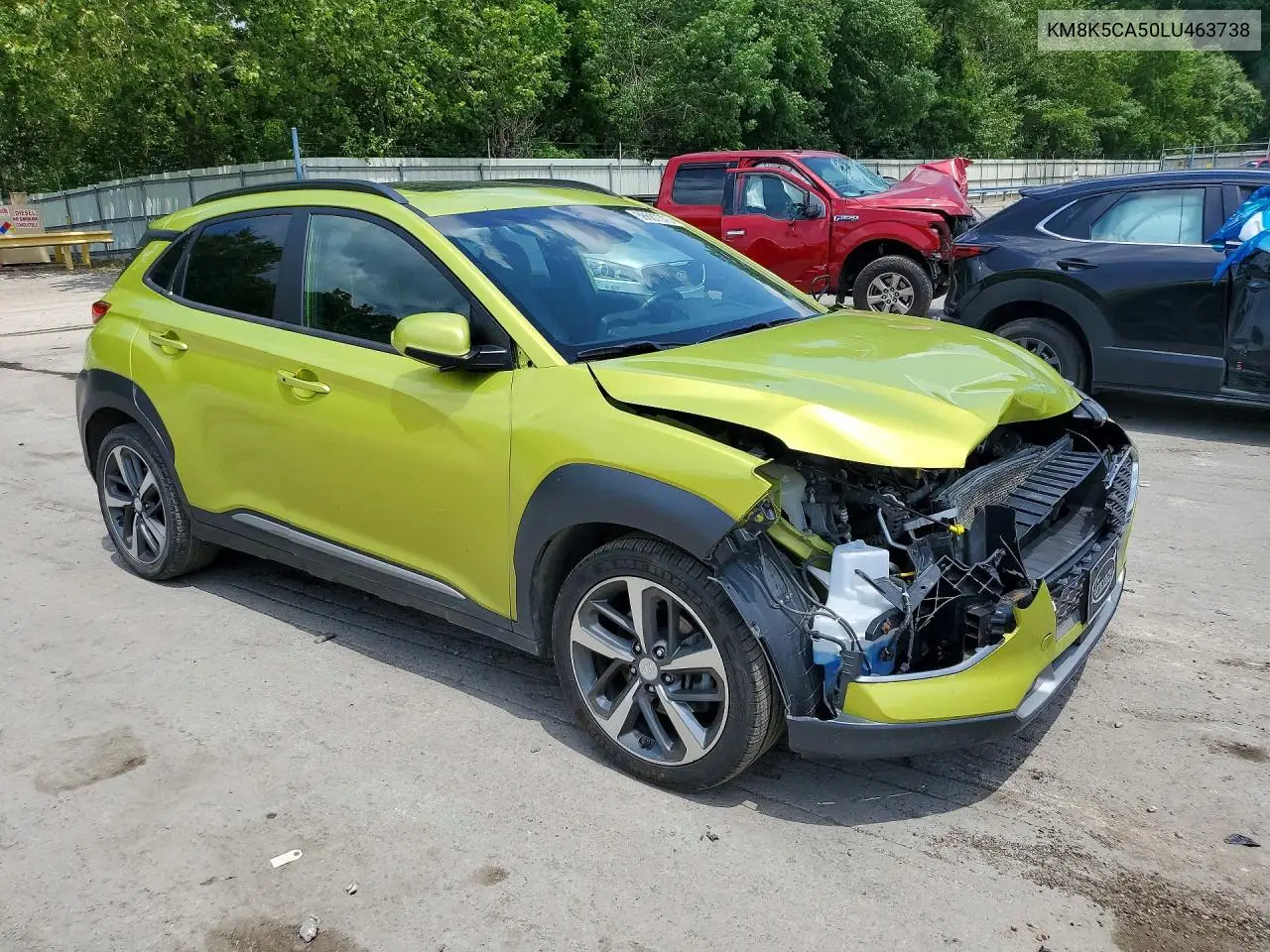2020 Hyundai Kona Ultimate VIN: KM8K5CA50LU463738 Lot: 58687376