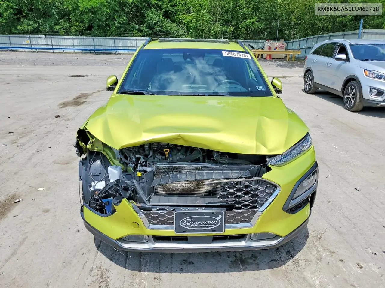 2020 Hyundai Kona Ultimate VIN: KM8K5CA50LU463738 Lot: 58687376