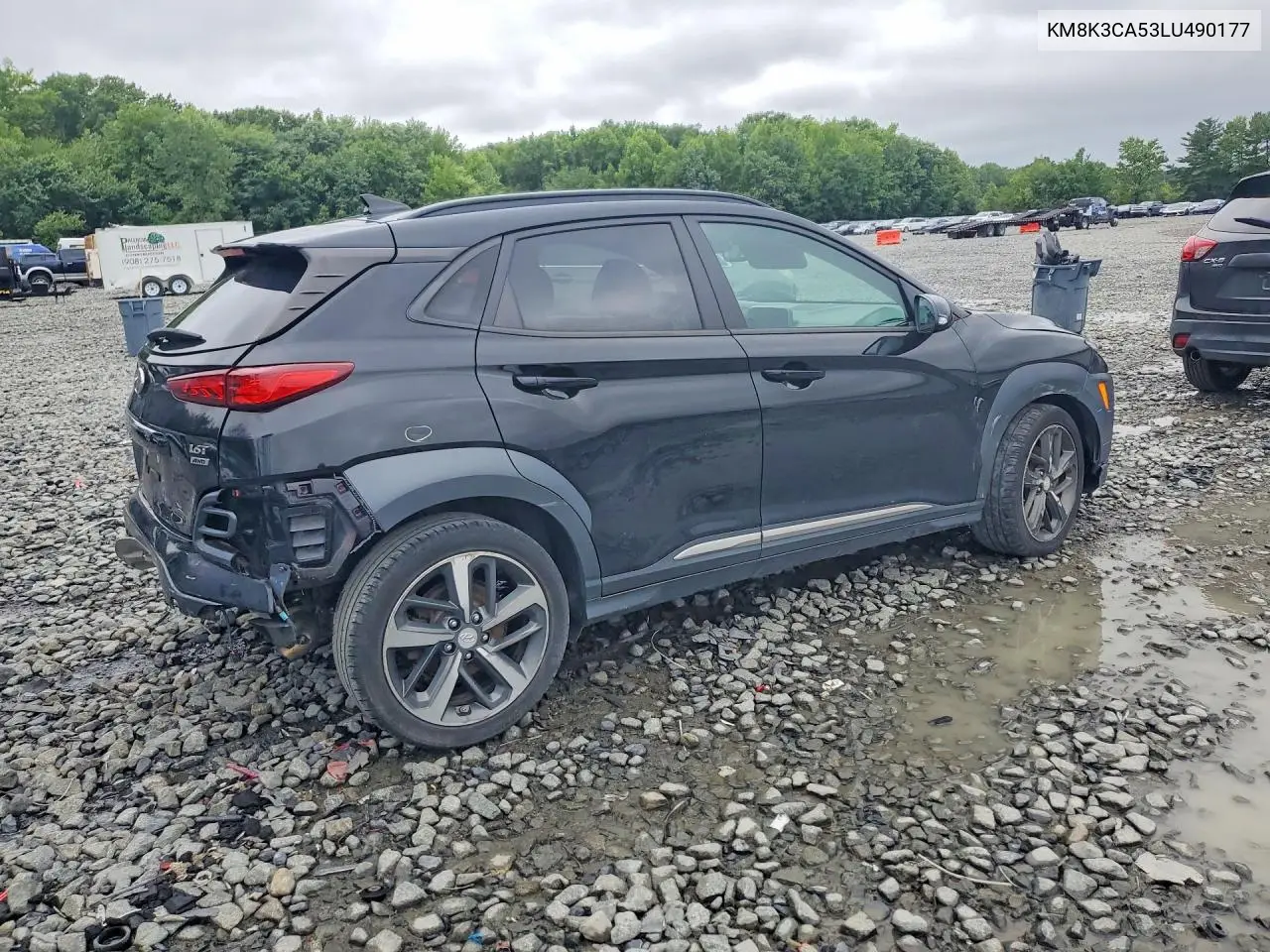 2020 Hyundai Kona Limited VIN: KM8K3CA53LU490177 Lot: 59694146