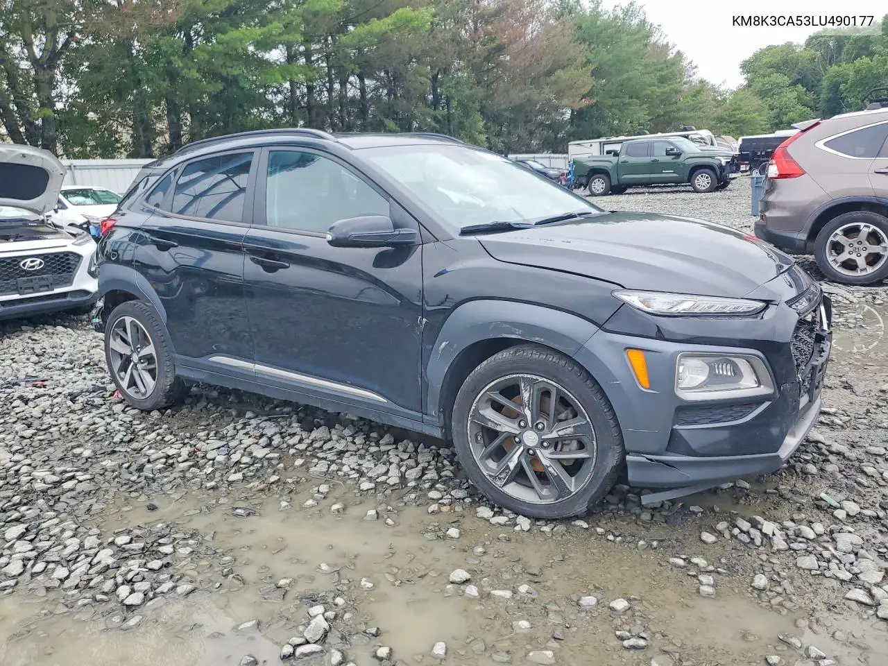 2020 Hyundai Kona Limited VIN: KM8K3CA53LU490177 Lot: 59694146