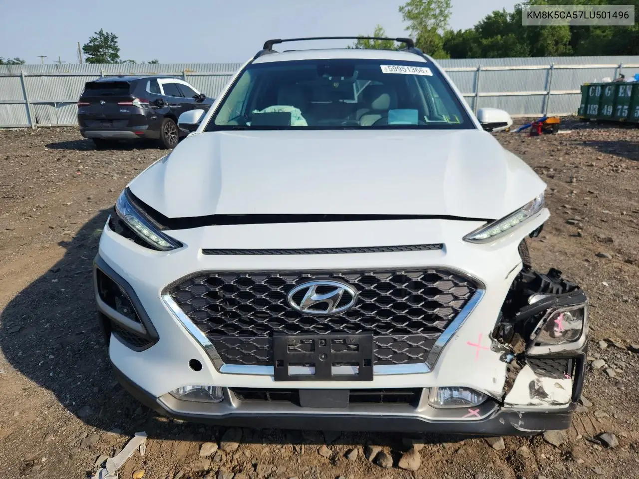 2020 Hyundai Kona Ultimate VIN: KM8K5CA57LU501496 Lot: 59951366