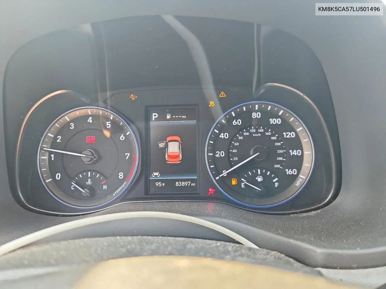 2020 Hyundai Kona Ultimate VIN: KM8K5CA57LU501496 Lot: 59951366