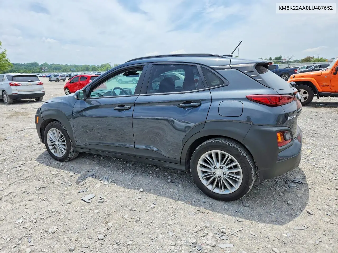 2020 Hyundai Kona Sel VIN: KM8K22AA0LU487652 Lot: 60003576